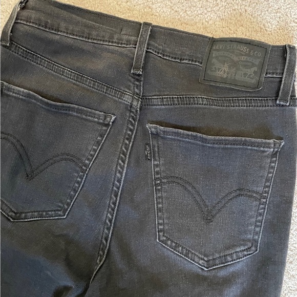 Levi’s Mile High Black Skinny Jeans 26 - Picture 7 of 8